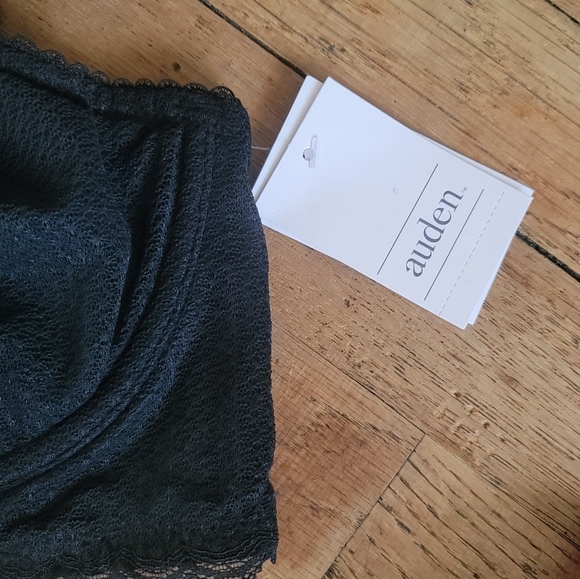 Auden Unlined Scalloped Lace Bra - Black - 34C - Picture 4 of 7